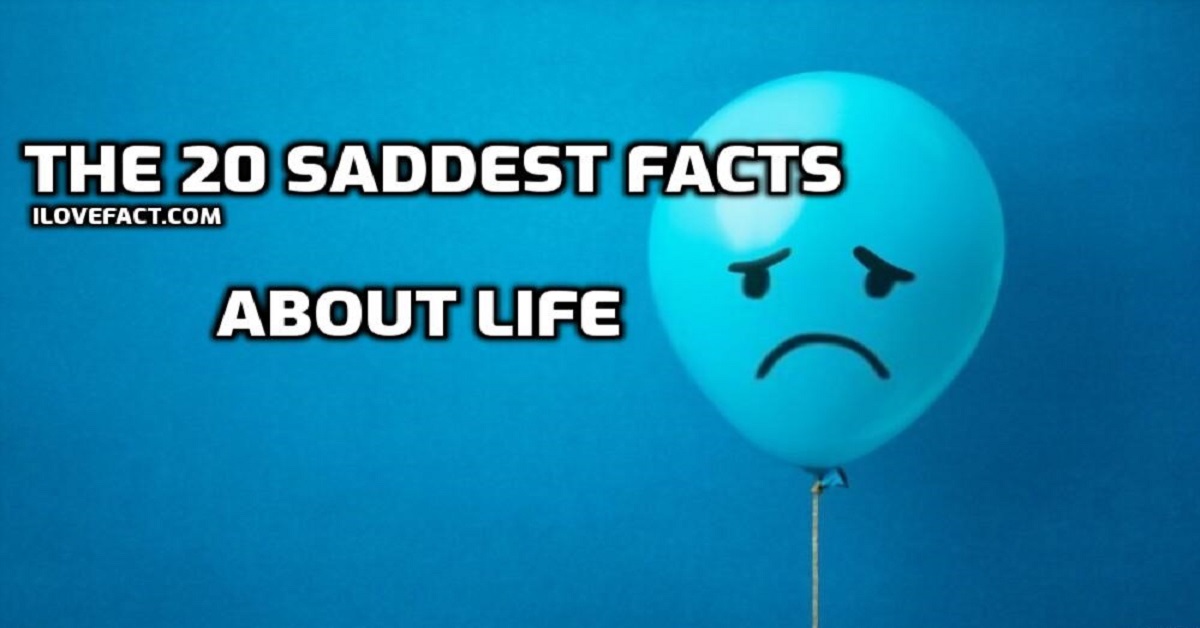 The 20 Saddest Facts about Life that will Make You Shed Tears. I Love